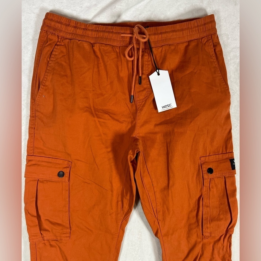 NWT Wesc Utility Jogger Pants XL Rust Orange Perf… - image 3